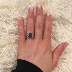 David Yurman Bezel Ring with diamonds